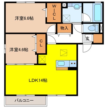 グランソレイユ（芋島）の物件間取画像